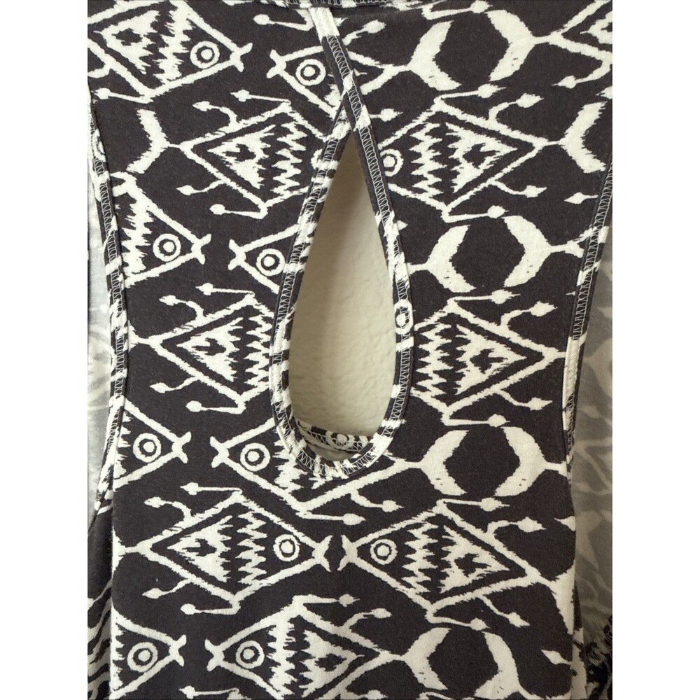 Patagonia West Ashley Dress Aztec Fish Cream Dark Gray Keyhole Size Small‎ - Picture 6 of 8